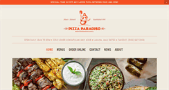 Desktop Screenshot of pizzaparadiso.com